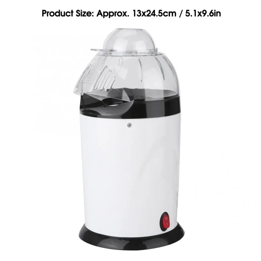 

1200W Popcorn Maker Household Mini Electric Blower Automatic Popcorn Machine with a swirl 220-240V Corn Popper Kitchen Machine