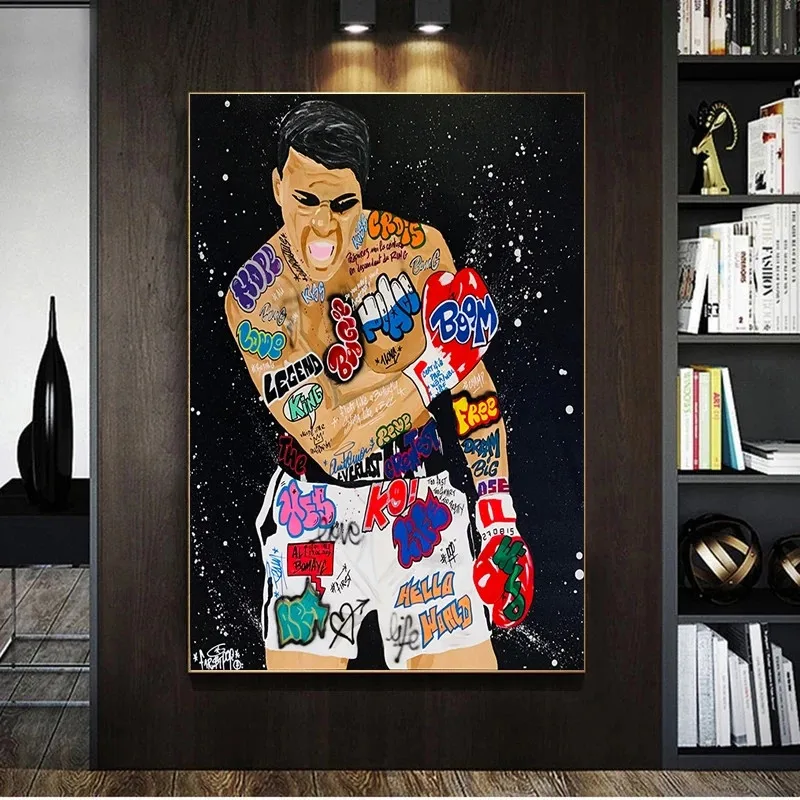 

Boxer naked Art Canvas Paintings On the Wall Art Posters And Prints Collage Art of sculpture Colorful Pictures Home Decoration