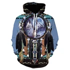 Толстовка мужская с капюшоном и 3D-принтом, в стиле хип-хоп