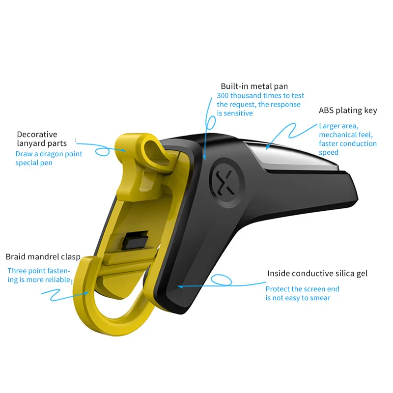 

2020 Mobile Game trigger Mobile Game Auxiliary Tool For Xiaomi For IPhone Gamepad Fire Button Controller Joystic Game Tool