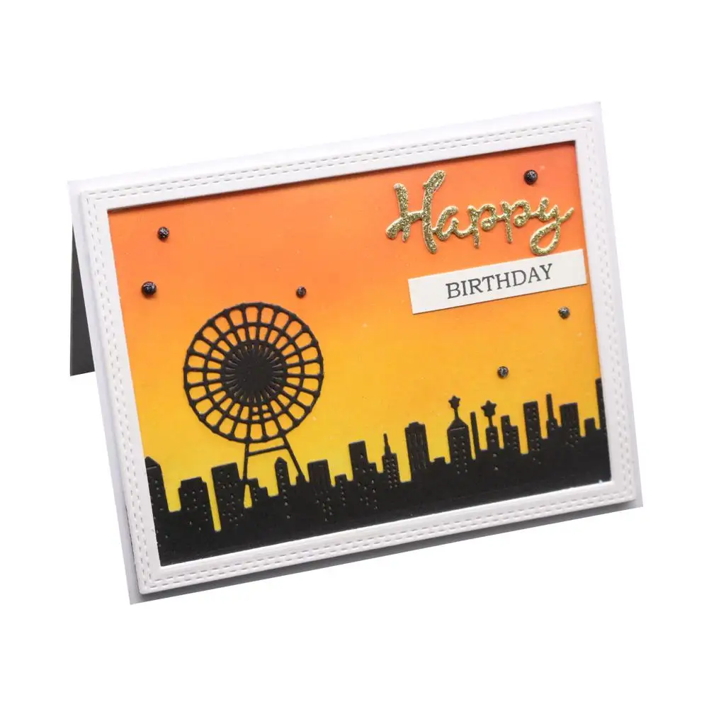 Город/колесо обозрения парк/фоновое Украшение DIY Скрапбукинг травления