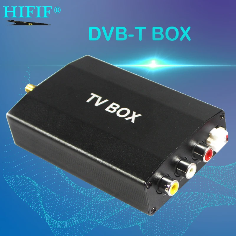 Автомобильный цифровой ТВ ресивер HD DVB T 3 канальный видеовыход двойной