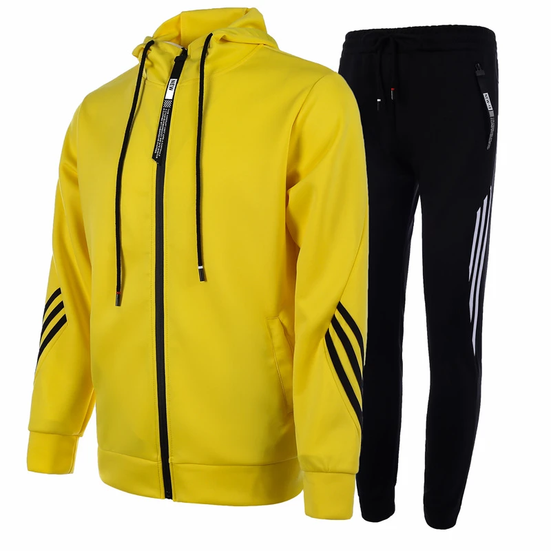 

Cross-border muscle brothers new men's casual sports suit hooded sweater men and women running sportswear suit