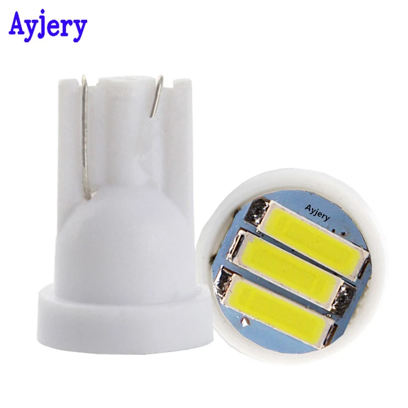 AYJERY 2000X LED DC 24V T10 3 SMD 7014 3SMD 7020 White W5W лампа с клиновидным цоколем для номерного знака