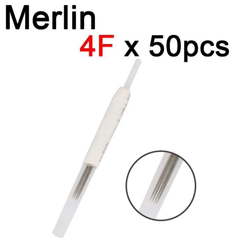 

Original 50p 4F Merlin Tattoo Needles for Tattoo Permanent Makeup Machine Needle Eyebrow Lip Design Deluxe Merlin Tattoo Machine