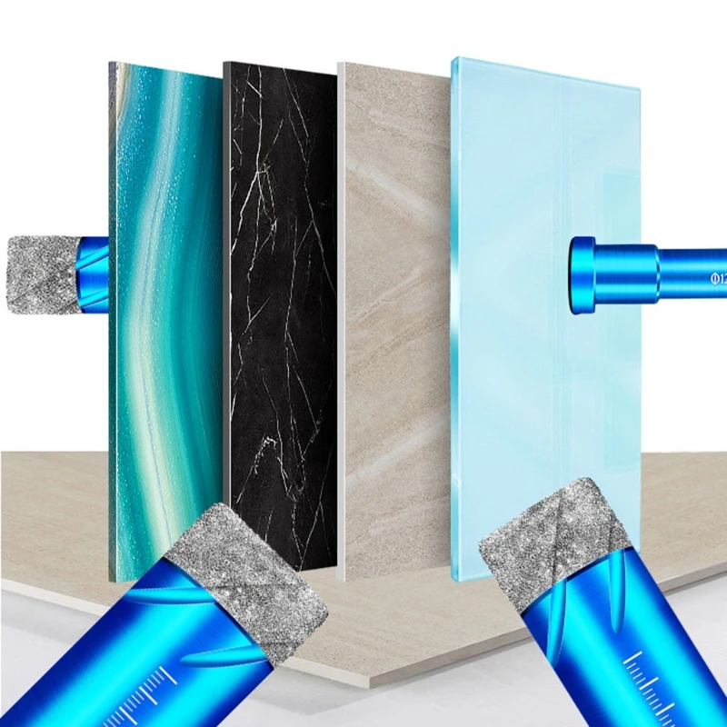 Прочное сверло с алмазным покрытием насадка для сухого сверления стекла мрамора