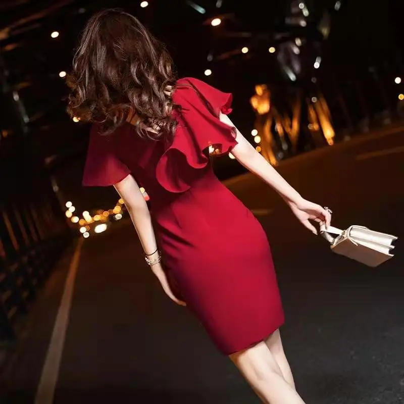 

2021 New Men's Temperament Socialite Banquet High-end Luxury Evening Dress Small Group Wedding Can Be Worn at Ordinary Times