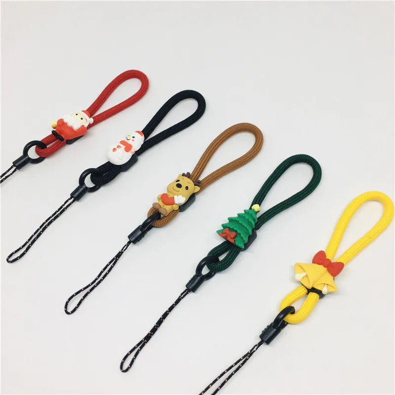 

2021 New Mobile Phone Strap key Lanyard Christmas tree Hand ring Rope Milu deer bell for Cell Phone Case Hanging Cord Women gift