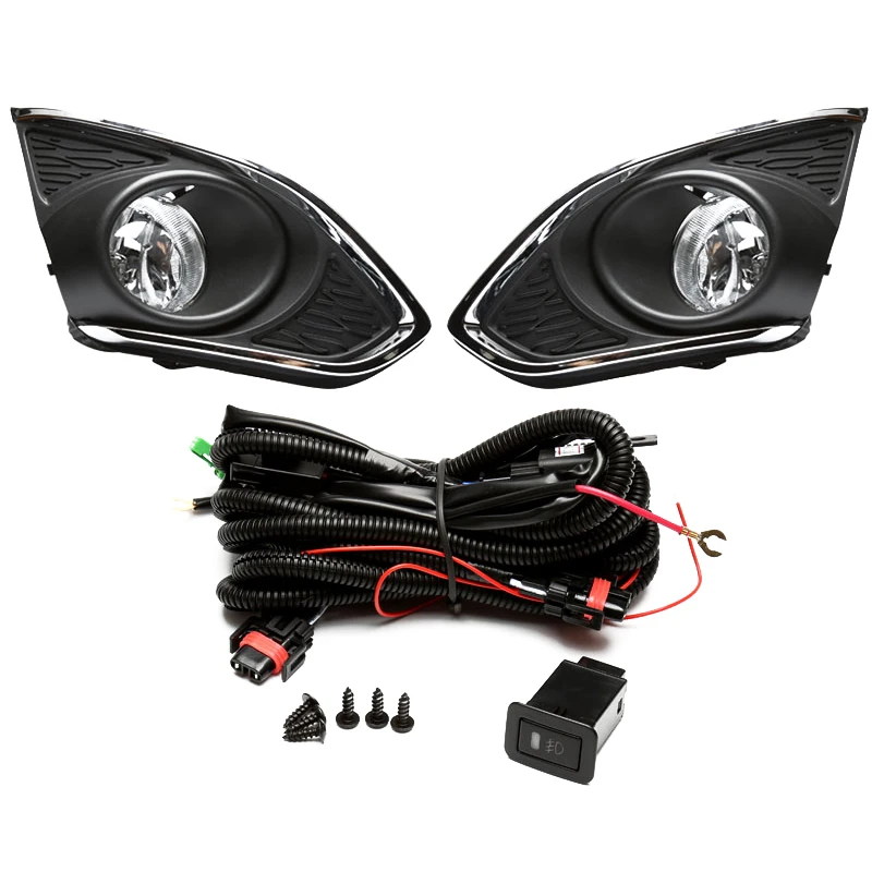 Magic ColorM хромированные фары Противотуманные фары для Chevrolet Chevy Spark 2013- с проводами выключатель проводки