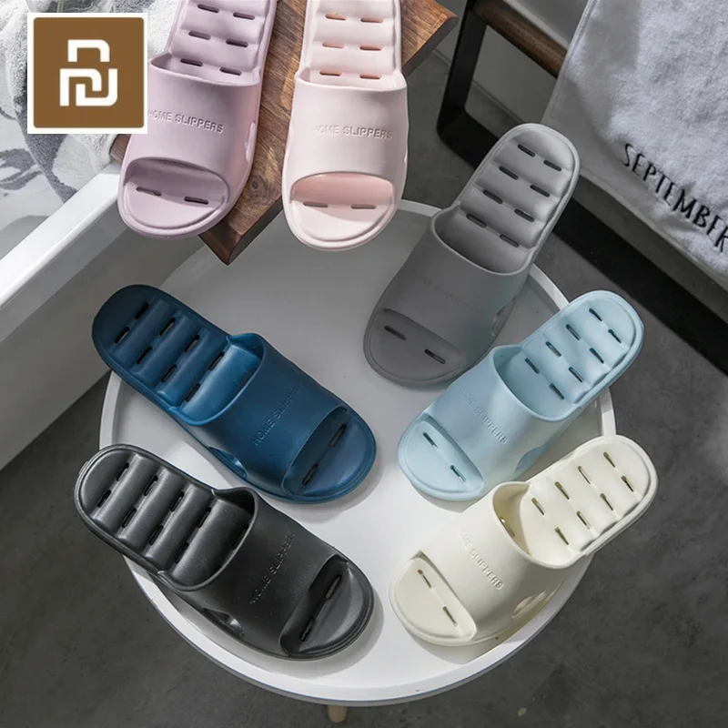 Тапочки Youpin легкие удобные нескользящие для ванной комнаты 7