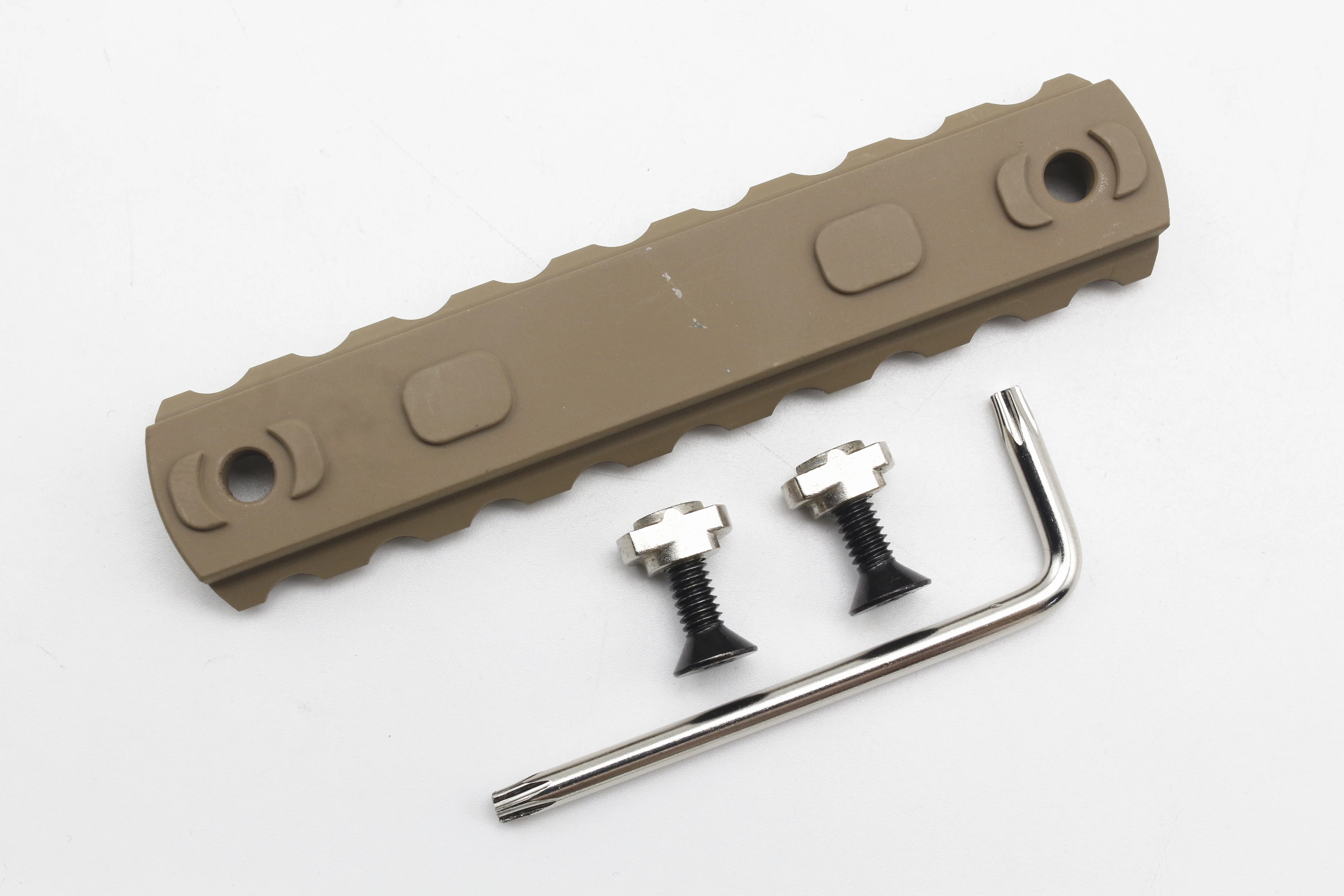 9 слотов черный/коричневый/красный цвет Алюминиевый Keymod / M-lok рельсовая секция