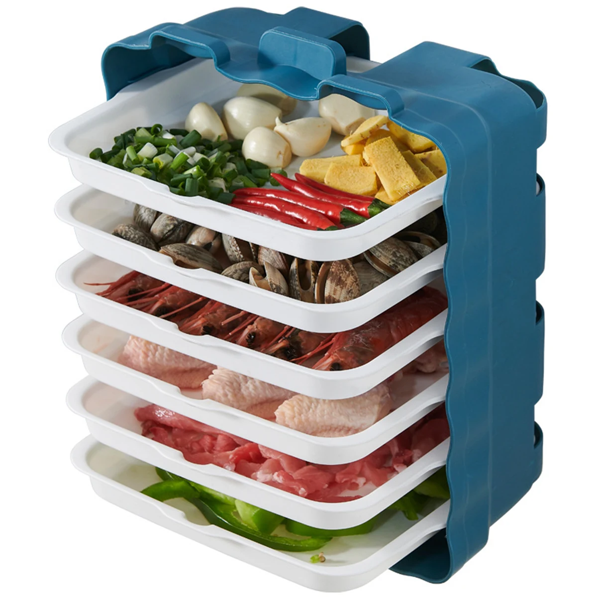 

Кухонные боковые тарелки, настенная полка для тарелок с 6-слойной многофункциональной полкой для овощей, домашний Ресторан