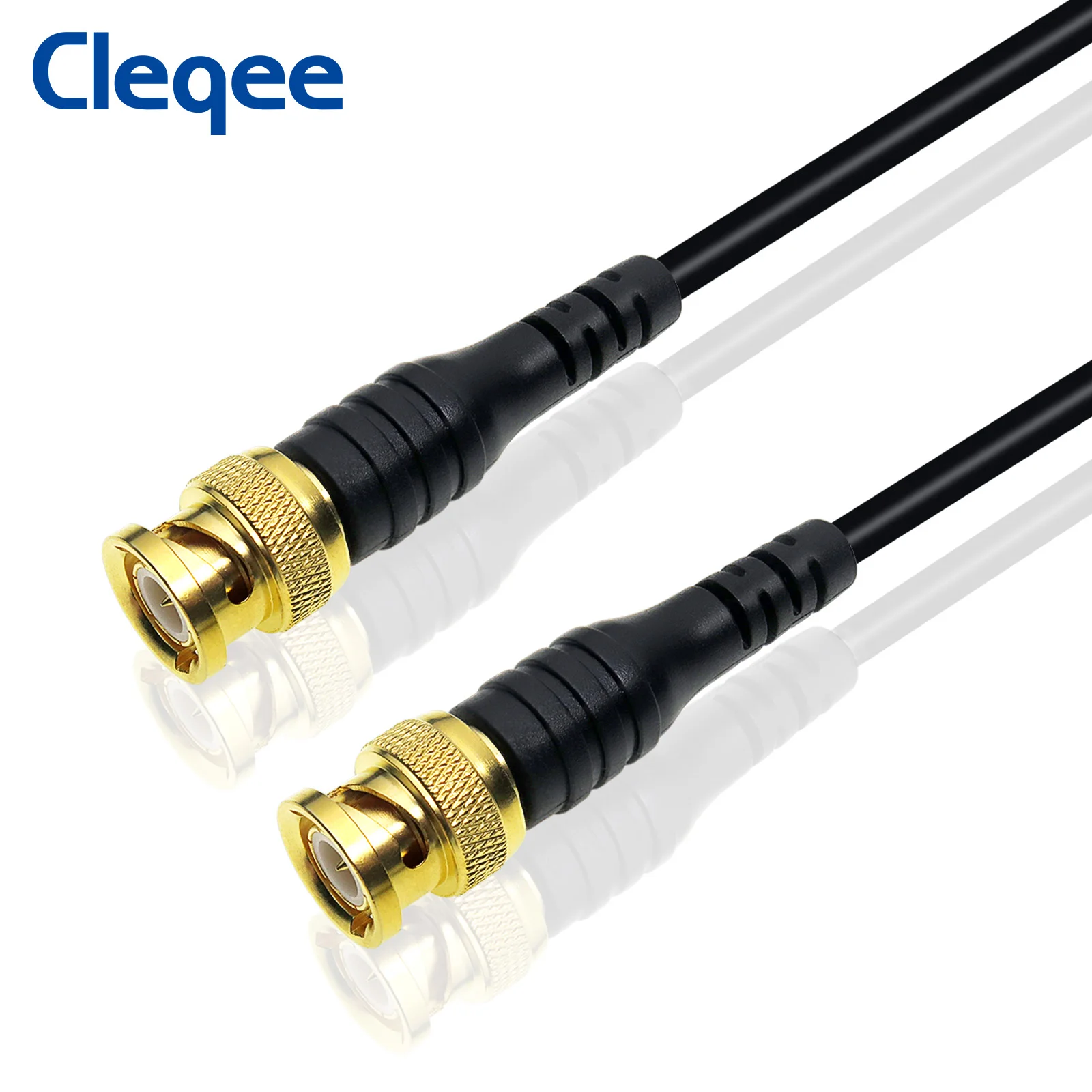 Cleqee P1062 позолоченная Чистая медь BNC штепсельная вилка к штепсельной вилке