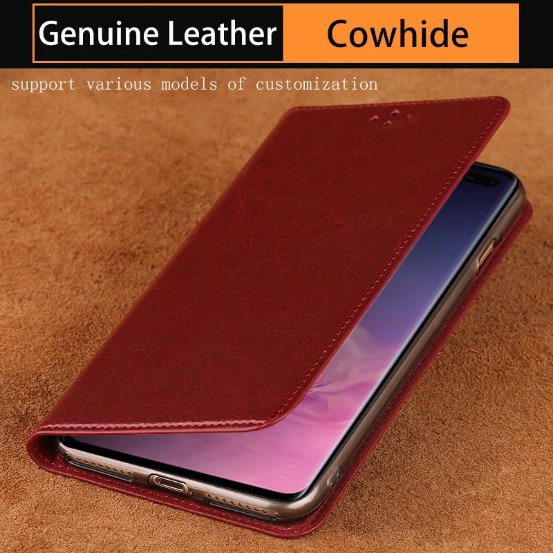 Кожаный чехол-книжка для телефона Samsung Galaxy S20 Ultra S10 S10e S8 S9 S7 Plus A7 A5 A8 A30 A50 A71 A70 Note 8 9 10 Plus и др.