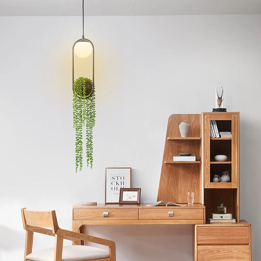 Женская люстра цветочный горшок проход ресторан красивое небо садовая