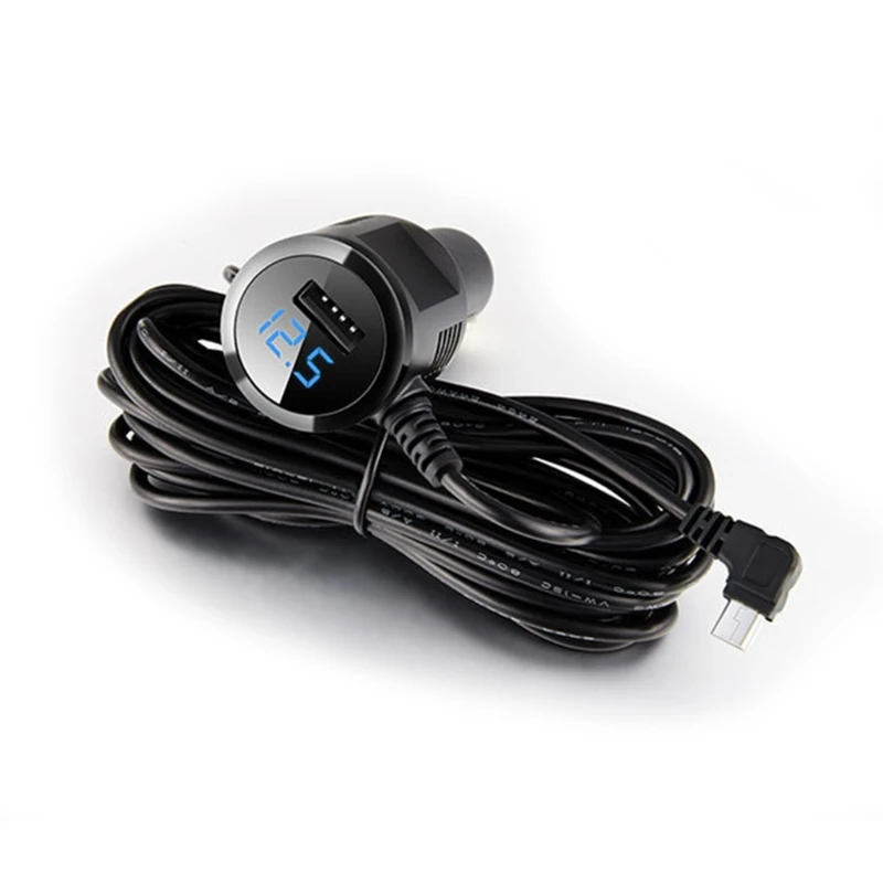 

Mini USB Car Power Charger Adapter Cable Cord For GPS Car Camera 3.5m R3MD