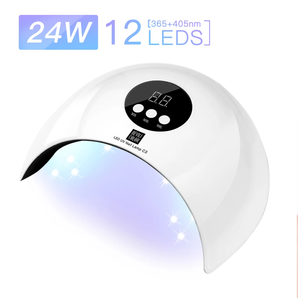 C3 White UVLED лампа для ногтей с 36 светодиодами для маникюра гель Сушилка для ногтей сушильная лампа для полировки ногтей 30 s/60 s/90 s автоматический датчик маникюрные инструменты - Цвет: C3 White
