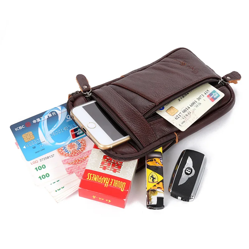 

Men's fashion shoulder strap messenger bag chest bag wallet mobile phone bag coin purse messenger bag convenient shoulder strap