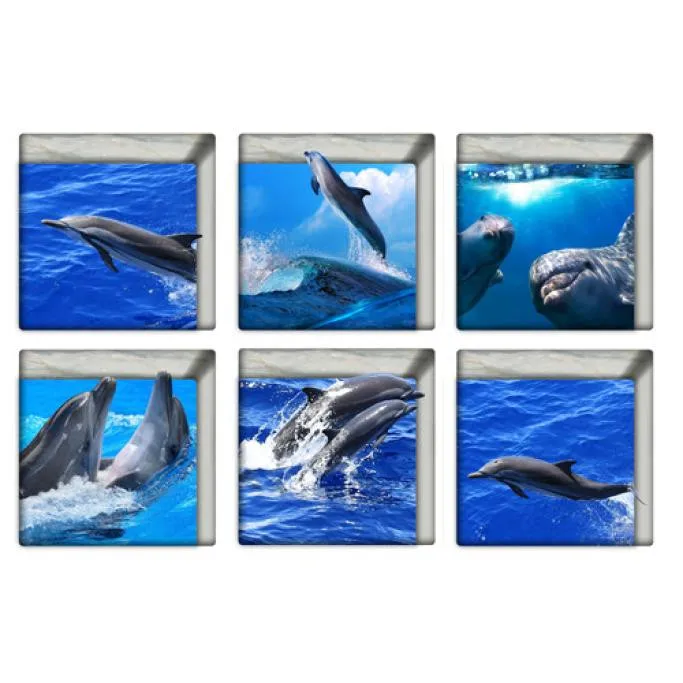2019 Настенная Наклейка стена Parpers 6 шт 13x13cm воды тень узор 3D нескользящий