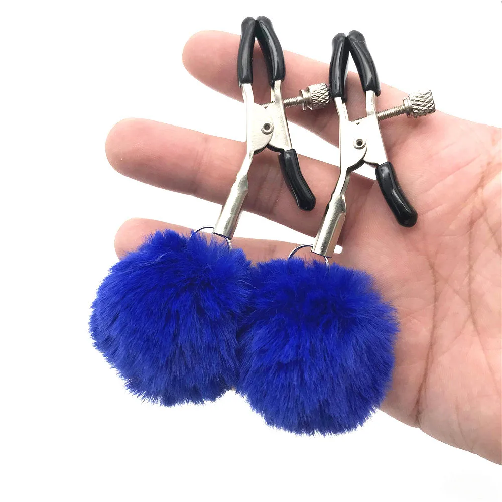 Сексуальные стальные грудные зажимы для сосков клипсы с перьями игрушки