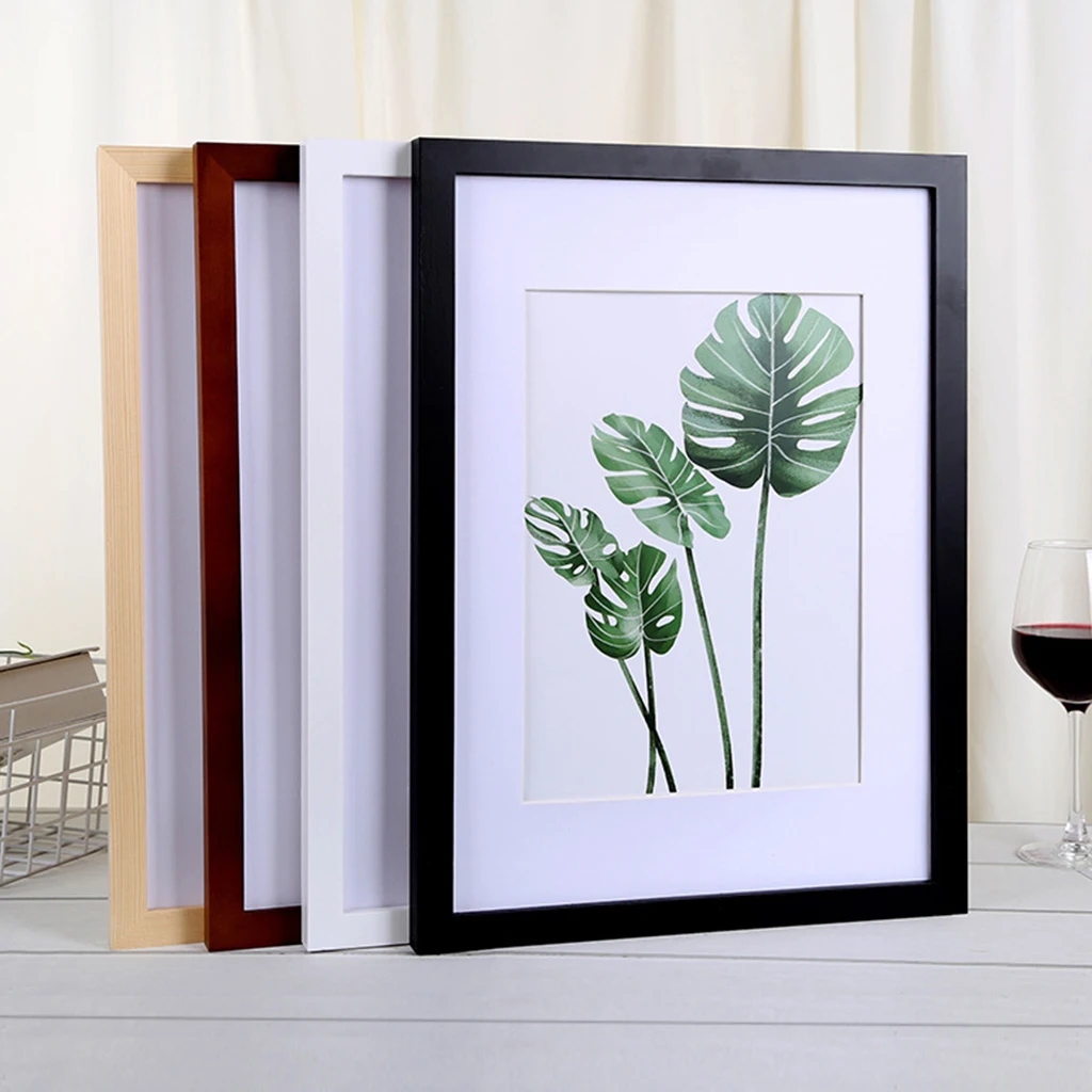 A4 черный белый красный синий цвет Природа твердая деревянная рамка фото с