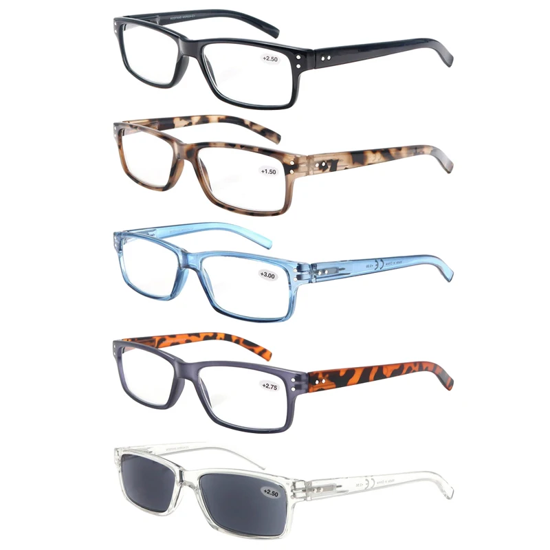 

Men Women Reading Glasses Designer Farsighted Vision Glasses For Hyperopia With Spring Hinge Eyeglasses Points+1+1.5+2+2.5+3+3.5