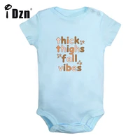 thick thighs fall vibes baby boys fun rompers baby girls cute bodysuit infant short sleeves jumpsuit newborn soft clothes