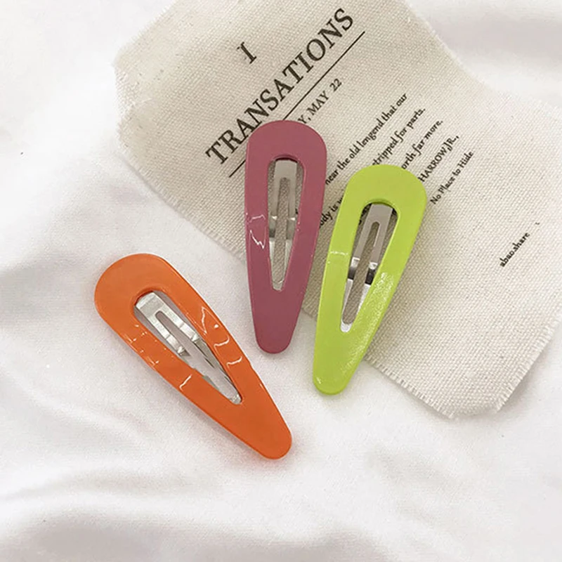 1 шт. новинка милая заколка для волос девочек и женщин Милая блестящая однотонная