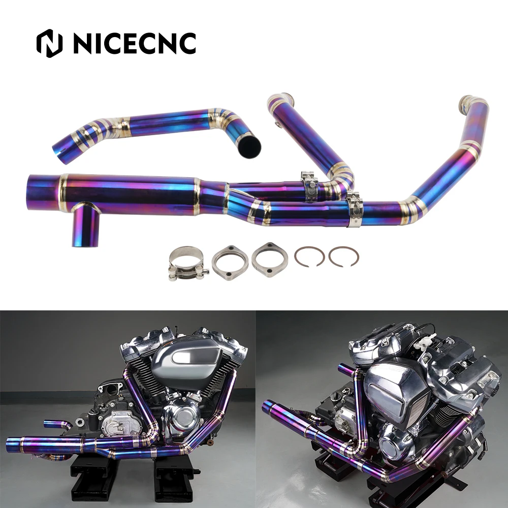 Exhaust Pipe Header For Harley Davidson Touring Road King FLHR Road Glide FLTRX Street Glide FLHX / CVO FLHXSE 2017-2021 2018