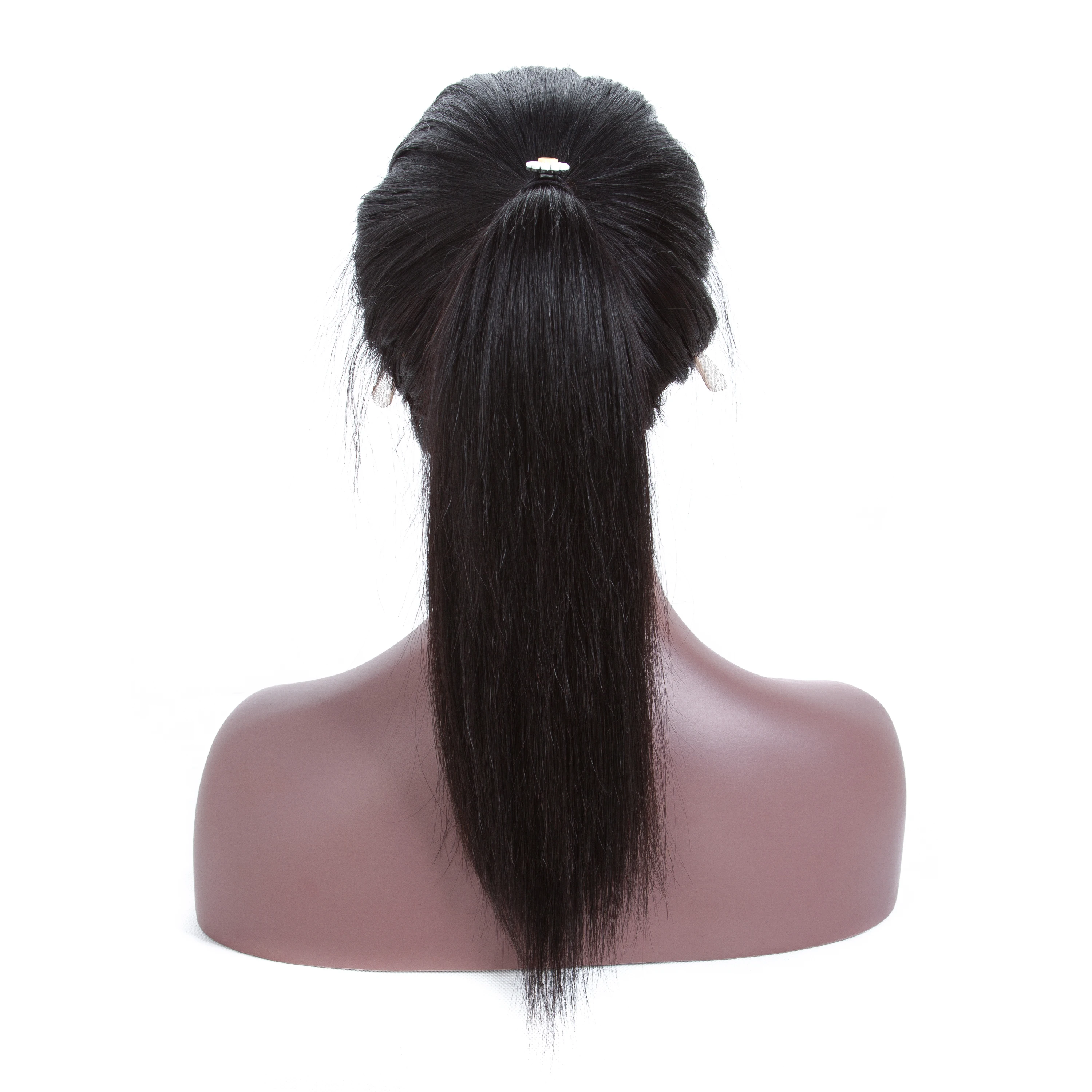 Перуанские прямые 360 человеческие волосы на сетке спереди парики для женщин 150%