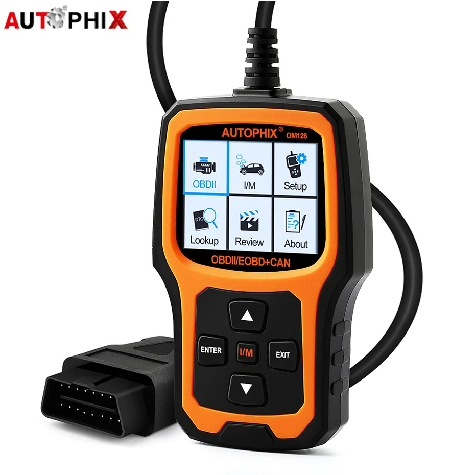 

Autophix OM126 OBD 2 автоматический диагностический инструмент считыватель кодов EOBD JOBD универсальный OBD2 Автомобильный анализатор двигателя Автомо...