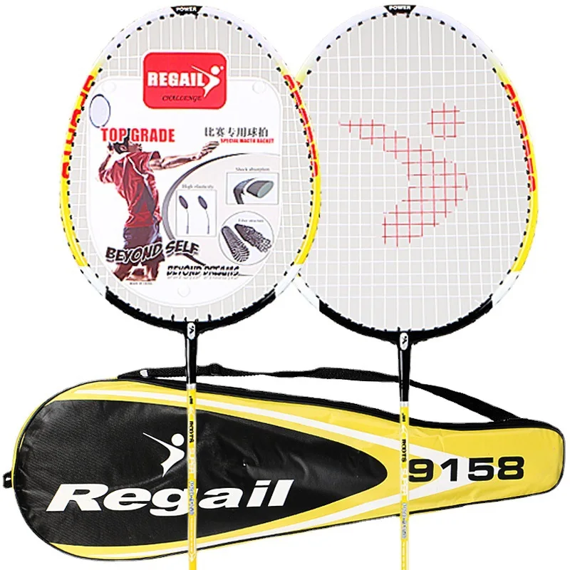 

2pcs Professional Badminton Rackets Set Family Double Badminton Game Racquet Light Weight Playing Trainning Badminton Raquette