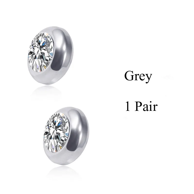 Магнитные серьги-гвоздики для похудения многоцветные стразы магнитные серьги