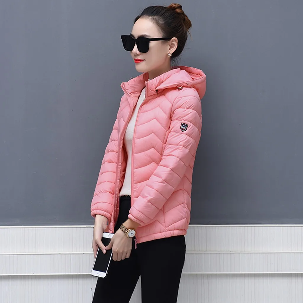 Зимняя куртка Женская Базовая плотная верхняя одежда с длинным рукавом пальто