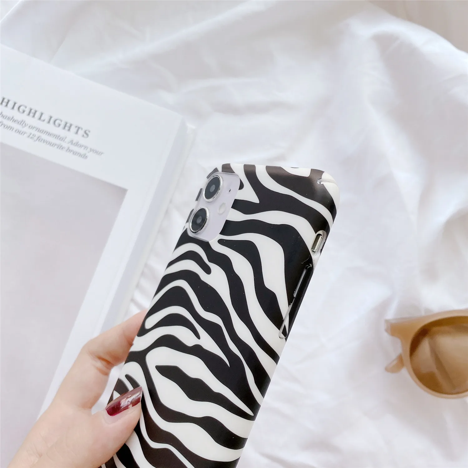 Жесткий пластиковый чехол для телефона Xiaomi Mi 6x8 Se 9 8lite K20 Pro Note3 Zebra Skin Pattern задняя