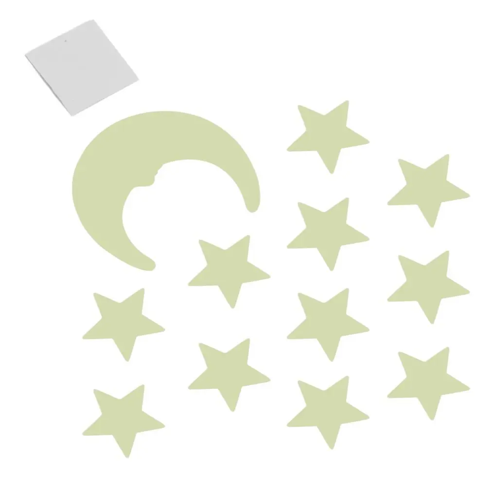 DIY светящийся флуоресцентный переводной рисунок настенные наклейки звезды