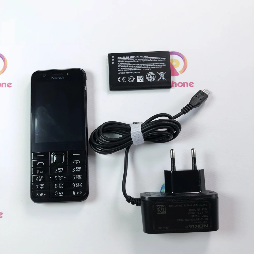 NOKIA 230 Восстановленный мобильный телефон с одной двойной Sim версией GSM и иврит
