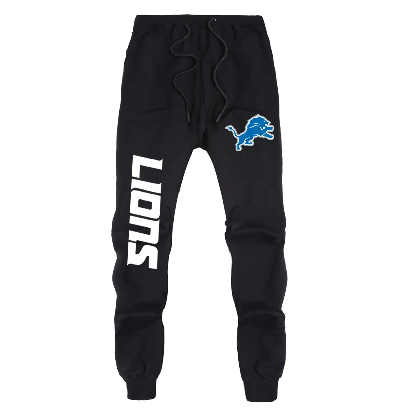 Lions Black Патриоты брюки весна и осень спортивный свитер брюки Новая Англия чемпионы Повседневные свитера брюки новые любовники мужские повседневные спортивные брюки - Цвет: Lions Black