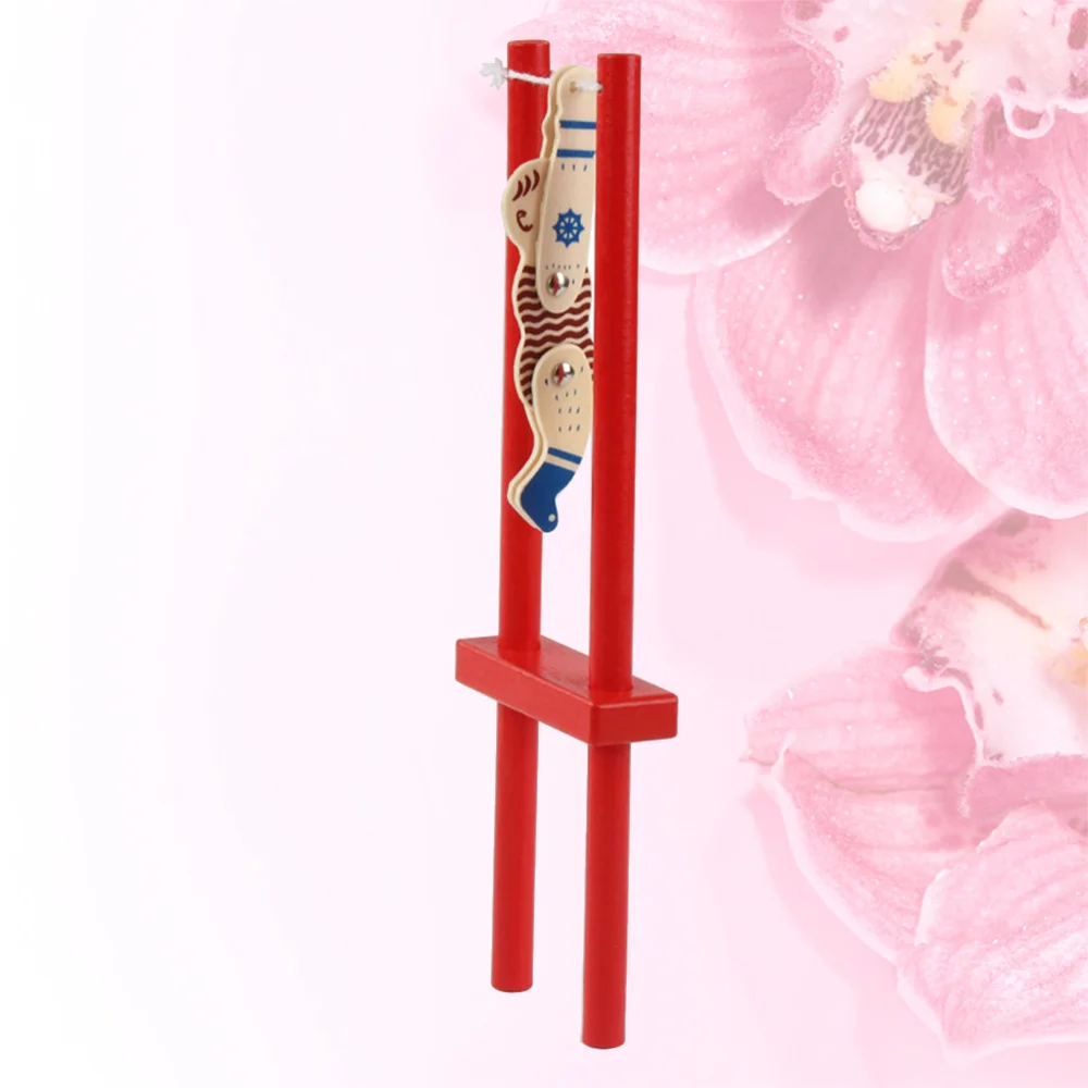 

Wooden Decompression Educational Plaything Acrobat Shape Design Interesting Stress Reliever Tool