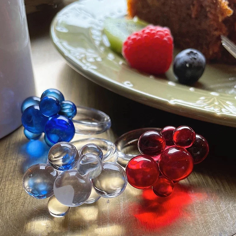 Новинка, яркий прозрачный цветок, фотоэлемент геометрической формы для женщин и девушек, ювелирные изделия для вечеринок HUANZHI 2021