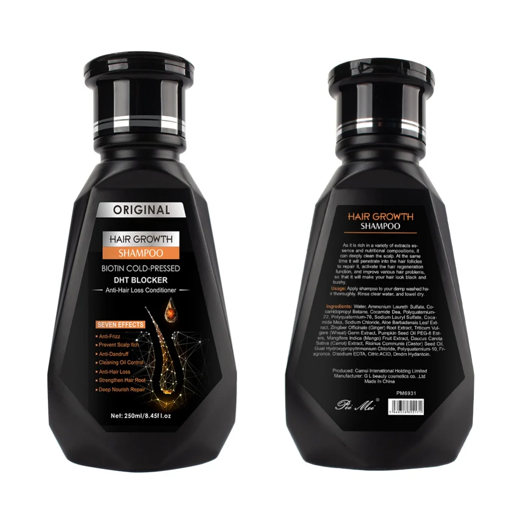 

250ml Ginger Hair Growth Shampoo Hair Thickening Loss Treatments Anti Hair Loss