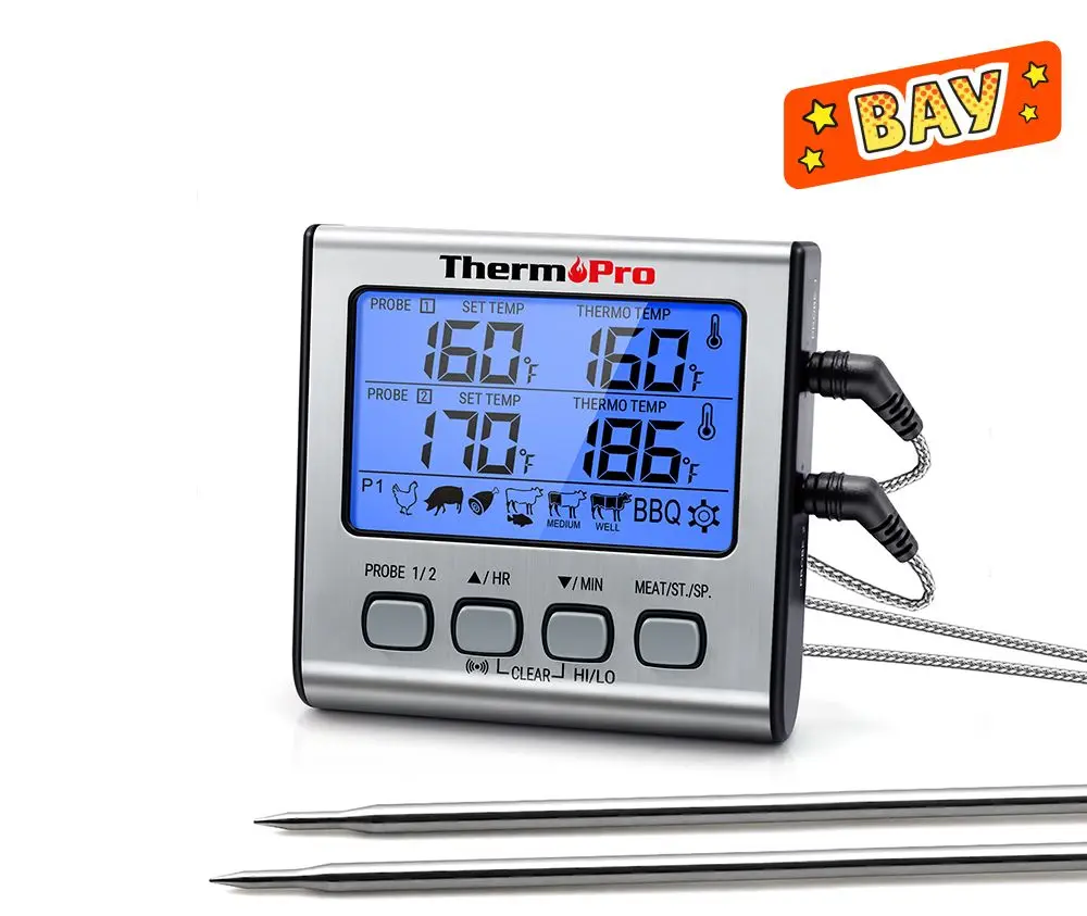 

ThermoPro TP17 цифровой термометр для мяса с двумя зондами