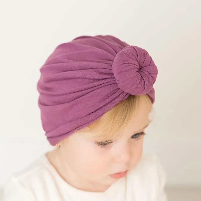 Baby Turban Top Knot Hat Toddler Kids Boy Girl India Beanie Lovely Soft Newborn Headwear Photography Props Accessories | Детская одежда