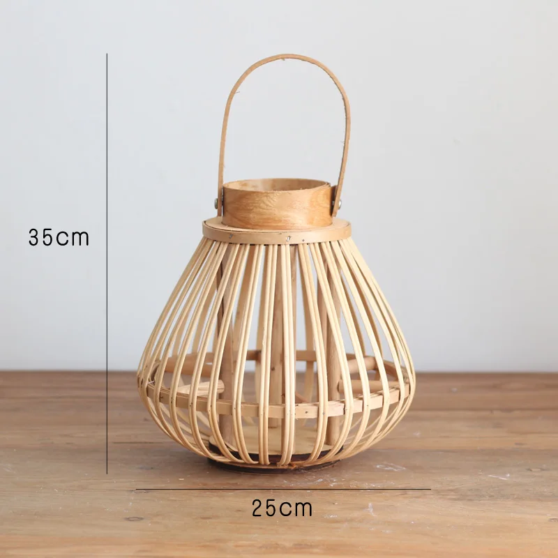 Nordic Style Candle Holders Lantern Wood Outdoor Creative Retro Candle Holders Hanging Centro De Mesa Home Candlestick EA60ZT