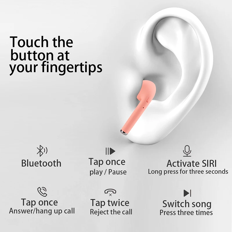 Беспроводные наушники BOHM TWS mini-2 Bluetooth 5 0 наушники-вкладыши Macaron Спортивная