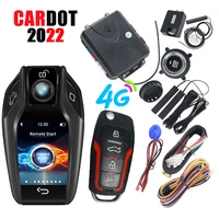 cardot 4g gsm gps online tracker locator security car alarm keyless entry car start stop button intelligent remote ignition
