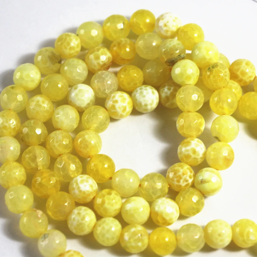 Натуральный камень зеленый желтый попкорн Агат карнеол граненый Оникс Круглые