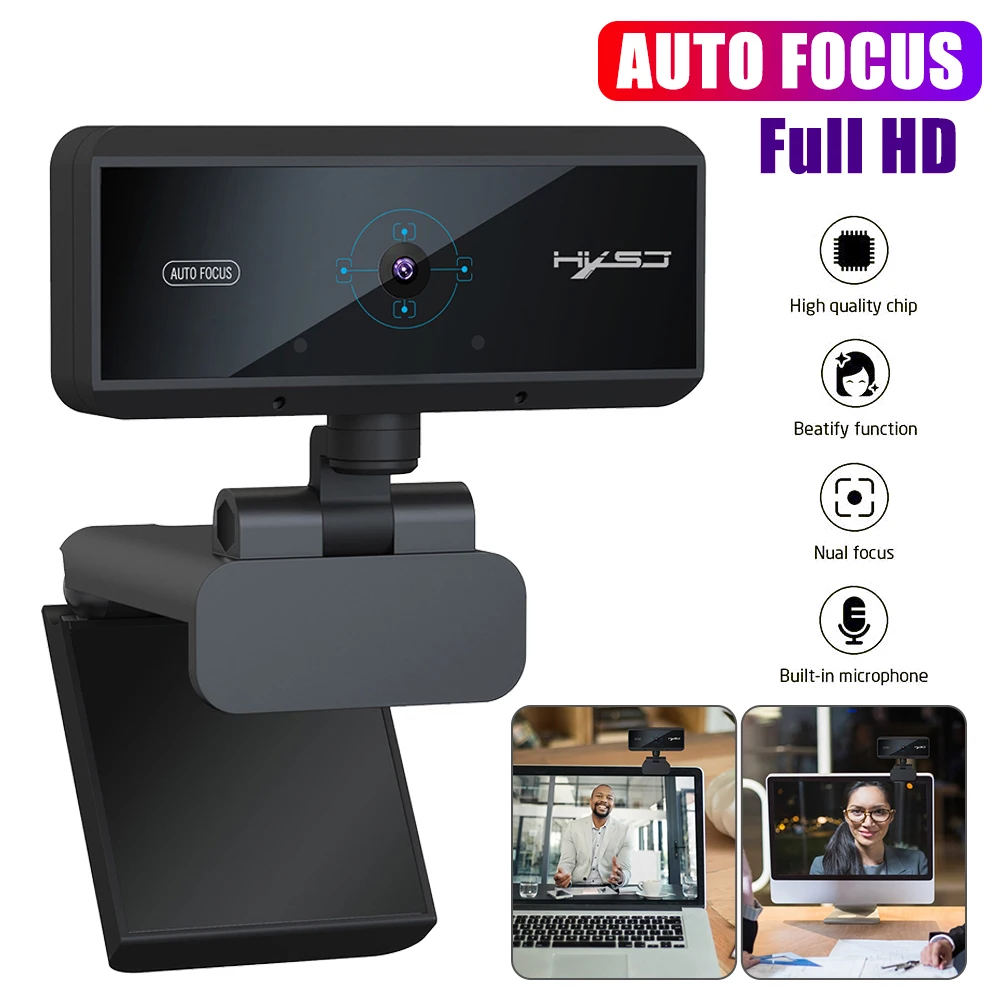 

2021 New Full HD 1080P Webcam 1920 * 1080 Web Camera Auto Focus Webcam With Microphone For PC Computer Video Recording