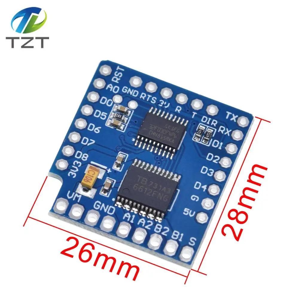 Новый TB6612FNG D1 Мини I2C двойной двигатель драйвер щит модуль|d1 mini|module i2cmotor shield |