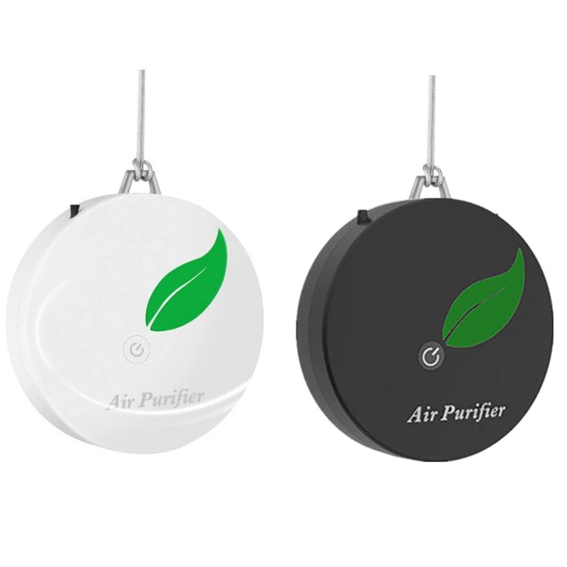 

2 Pack Personal Wearable Air Purifier Necklace Portable Air Freshener Ionizer Negative Ion Generator for Adults Kids
